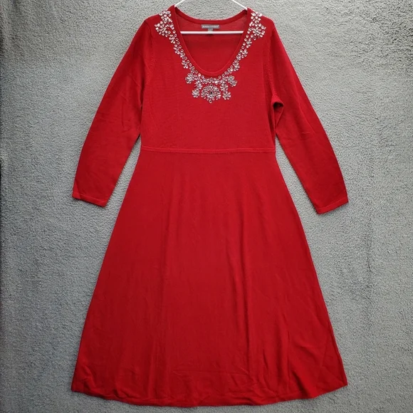 sachin and babi light blue dress Jessica London | Dresses | Jessica London Embellished Sweater Dress Womens  Plus Size 6w Red
